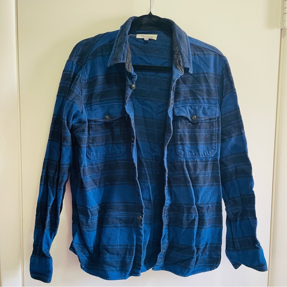 Madewell medium blue flannel